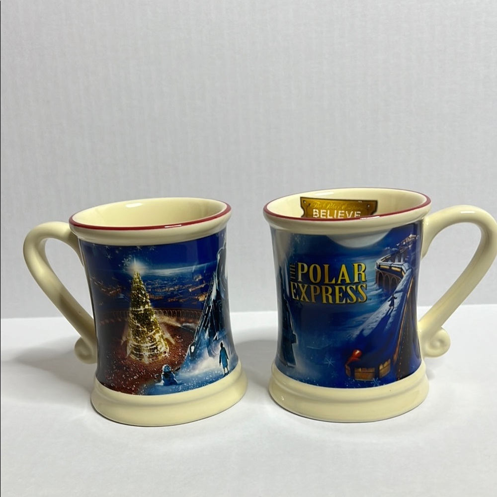 The Polar Express Mug Set (2pc) Official License Trademarked
